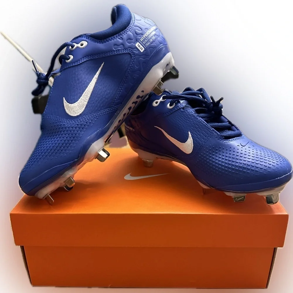 Nike HyperDiamond 4 Elite Royal Blue Softball Cleats Women’s Size 7.5